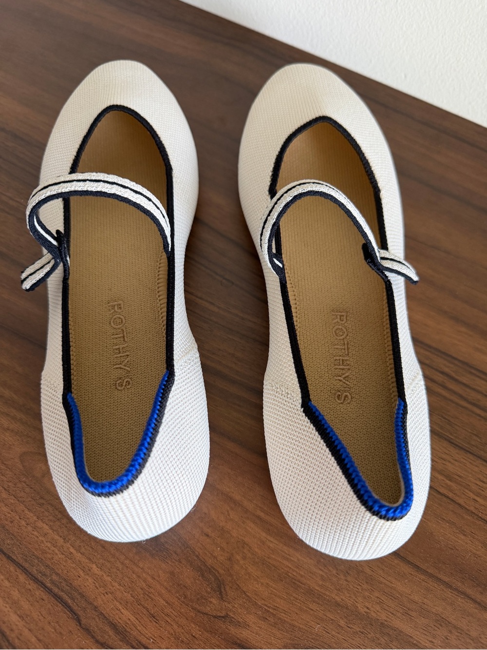 Rothy’s The Square Mary Jane Gardenia Knit Flats Women’s 8.5 - Picture 10 of 14